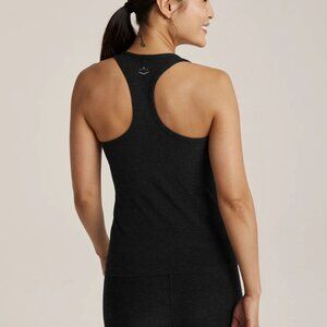 Beyond Yoga Step Up Racerback Tank Top in Darkest Night